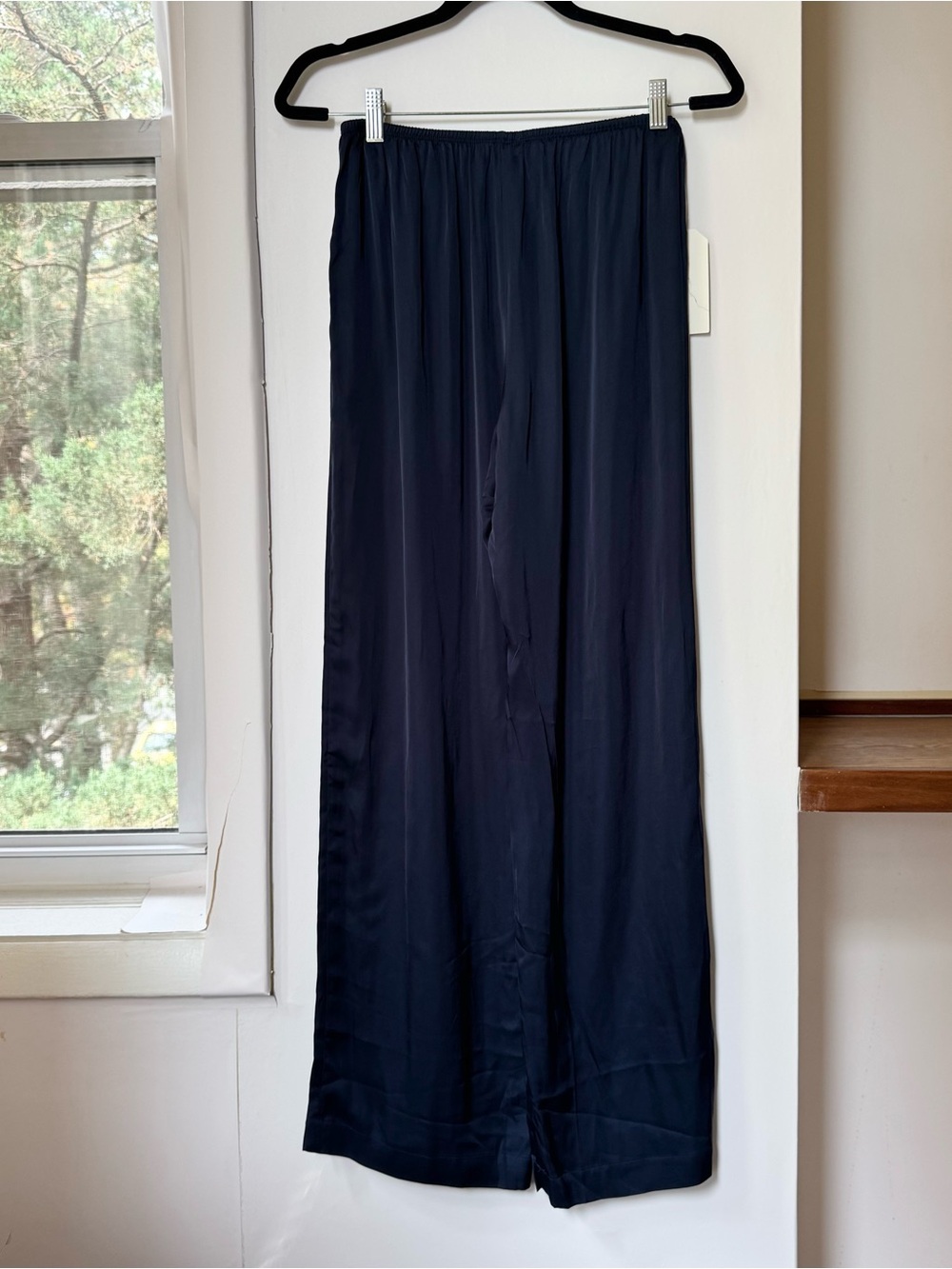 NWT DONNI The Silky Simple Pants Navy Blue Size Small - Picture 10 of 15